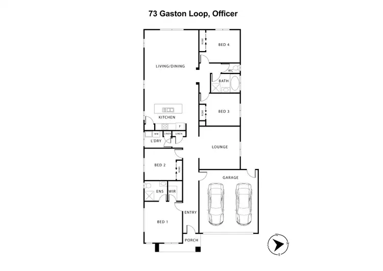 Floorplan of Homely house listing, 73 Gaston Loop, Officer VIC 3809