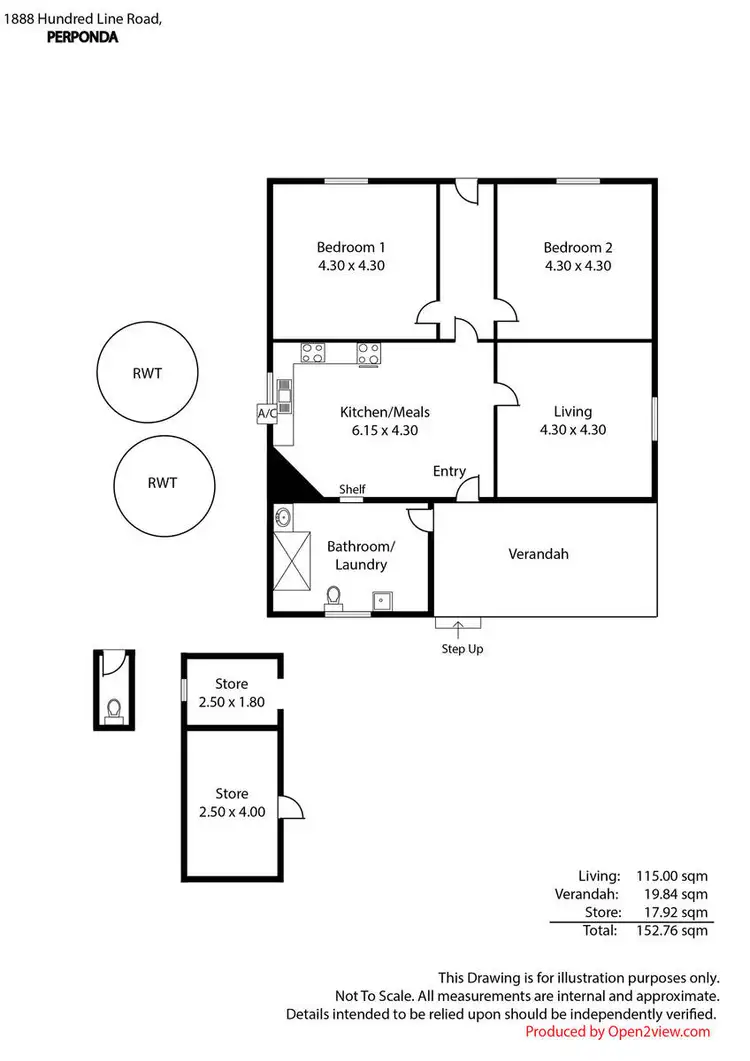 Floorplan of Homely rural property listing, 1888 Hundred Line Road, Perponda SA 5308