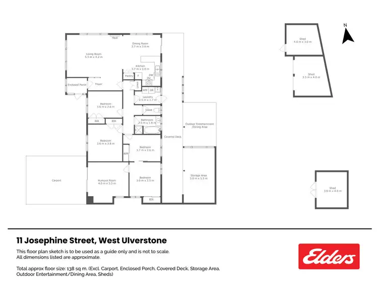 Floorplan of Homely house listing, 11 Josephine Street, West Ulverstone TAS 7315