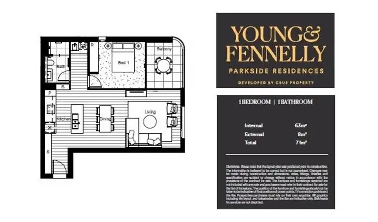 Floorplan of Homely apartment listing, 106/30 Young Street, Randwick NSW 2031