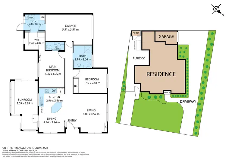 Floorplan of Homely villa listing, 1/37 Hind Avenue, Forster NSW 2428