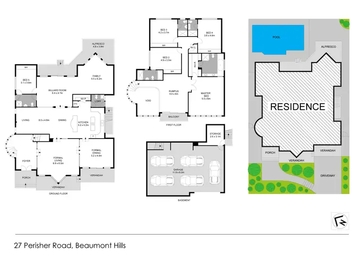 Floorplan of Homely house listing, 27 Perisher Road, Beaumont Hills NSW 2155
