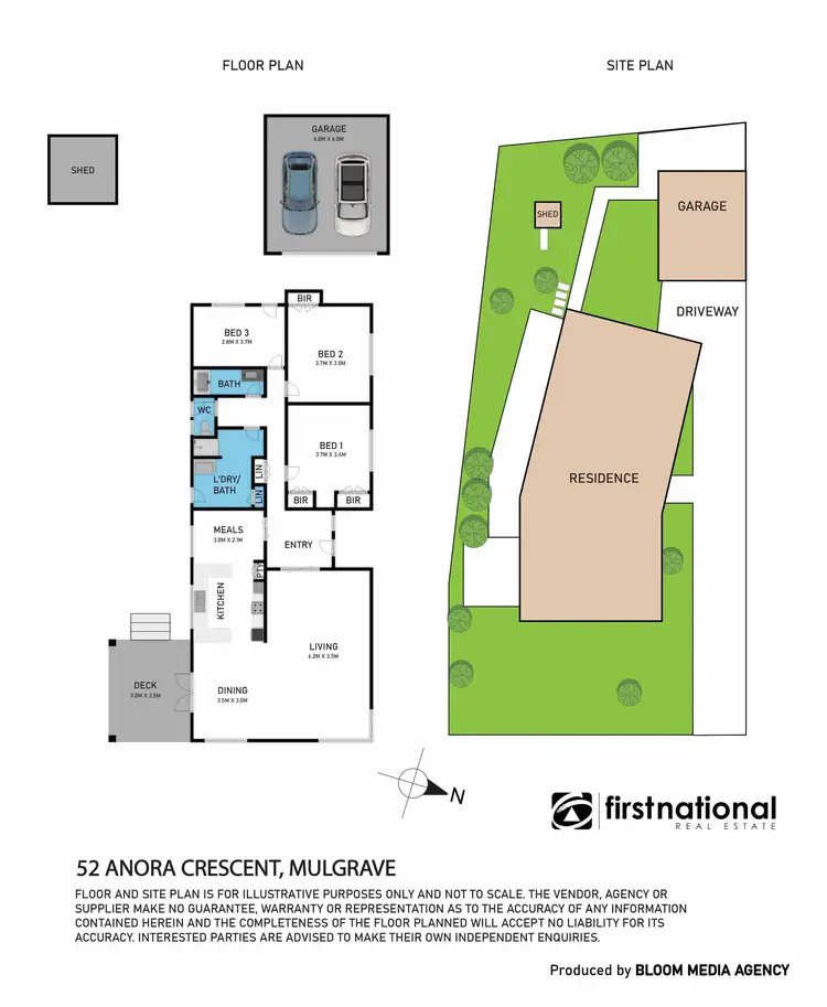Floorplan of Homely house listing, 52 Anora Crescent, Mulgrave VIC 3170