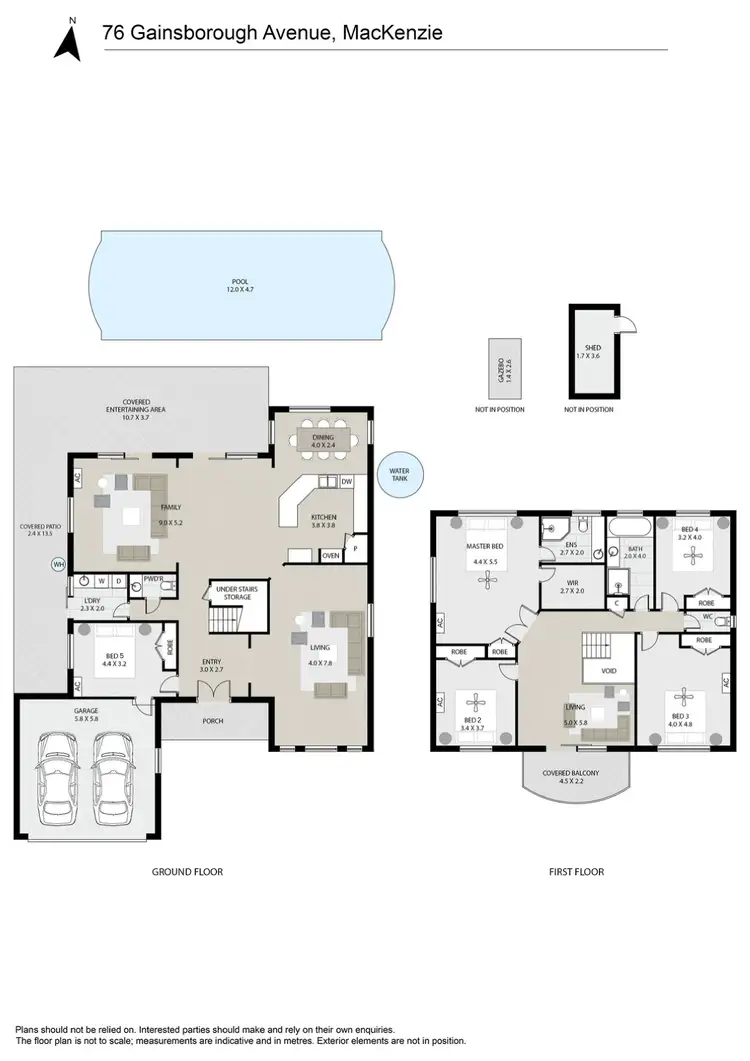 Floorplan of Homely house listing, 76 Gainsborough Avenue, Mackenzie QLD 4156