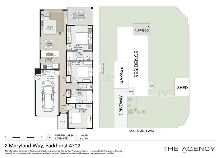 Floorplan of Homely house listing, 2 Maryland Way, Parkhurst QLD 4702
