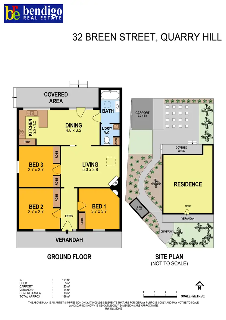 Floorplan of Homely house listing, 32 Breen Street, Quarry Hill VIC 3550