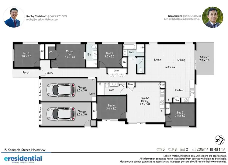 Floorplan of Homely house listing, 15 Kanimbla Street, Holmview QLD 4207