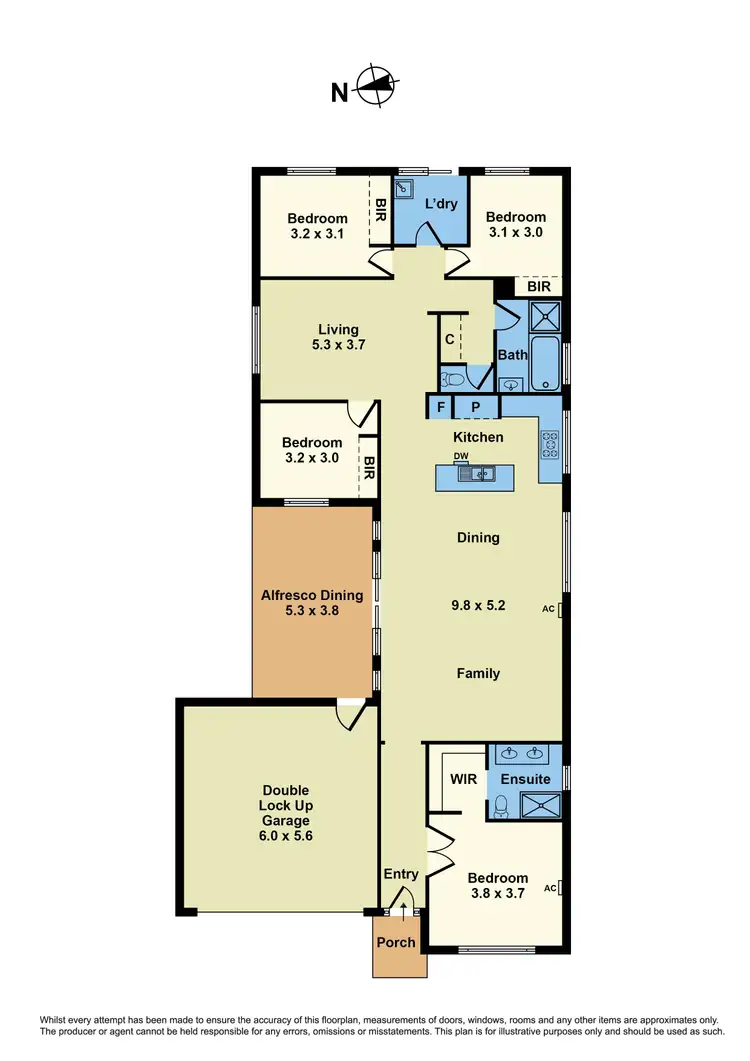 Floorplan of Homely house listing, 10 Connor Drive, Burnside Heights VIC 3023