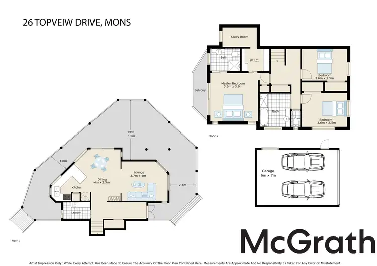 Floorplan of Homely house listing, 26 Topview Drive, Mons QLD 4556