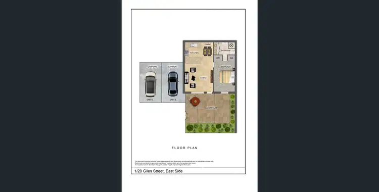 Floorplan of Homely unit listing, 1/20 Giles Street, East Side NT 870