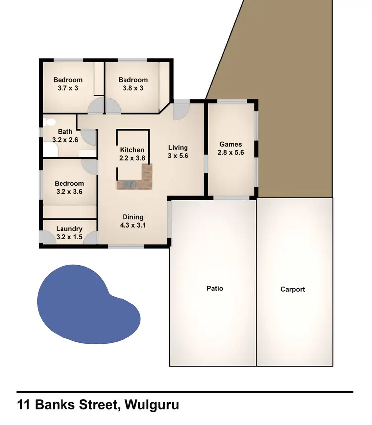 Floorplan of Homely house listing, 11 Banks Street, Wulguru QLD 4811