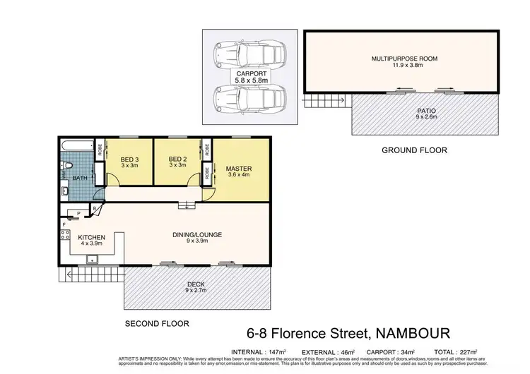 Floorplan of Homely house listing, 6-8 Florence Street, Nambour QLD 4560