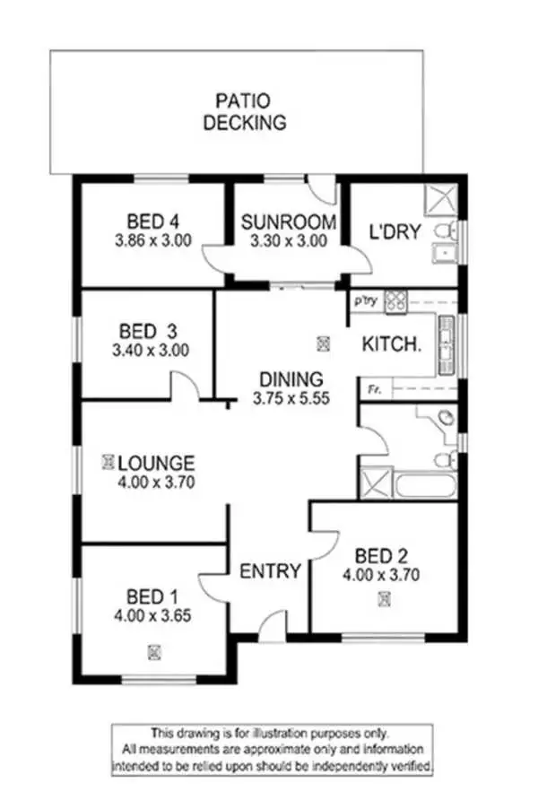 Floorplan of Homely house listing, 14 Ninth Street, Millicent SA 5280