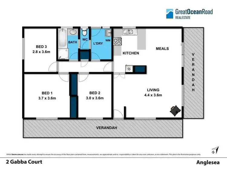 Floorplan of Homely house listing, 2 Gabba Court, Anglesea VIC 3230
