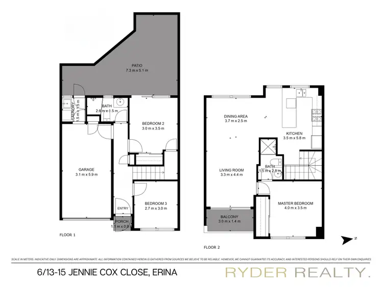 Floorplan of Homely townhouse listing, 6/13 -15 Jennie Cox Close, Erina NSW 2250