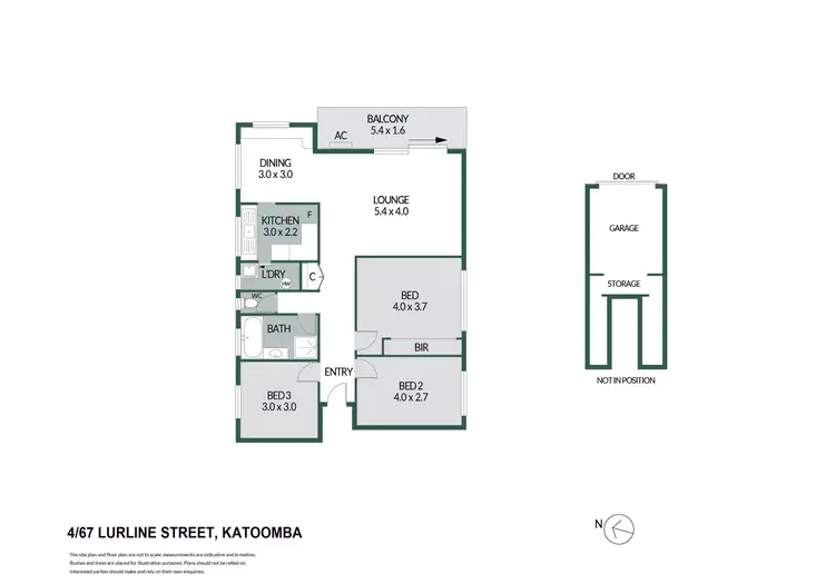 Floorplan of Homely apartment listing, 4/67 Lurline Street, Katoomba NSW 2780
