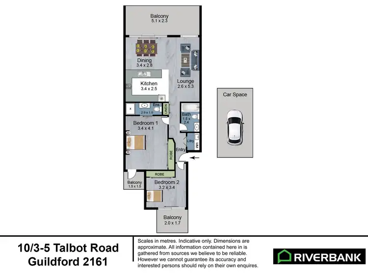 Floorplan of Homely apartment listing, 10/3-5 Talbot Road, Guildford NSW 2161