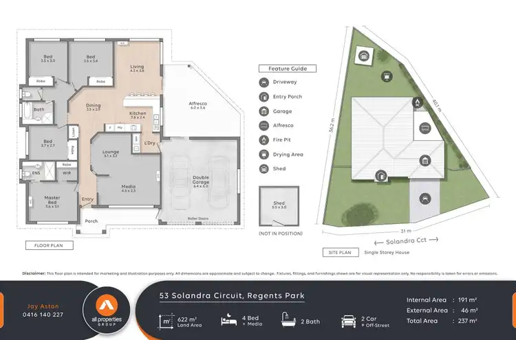 Floorplan of Homely house listing, 53 Solandra Circuit, Regents Park QLD 4118