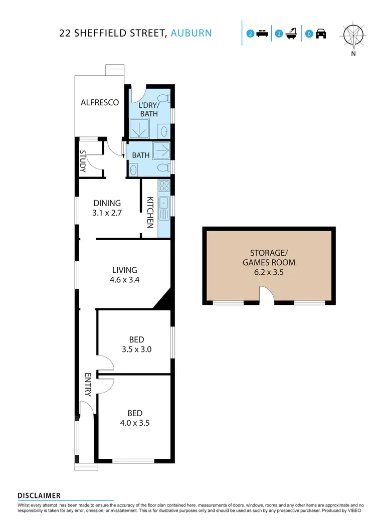 Floorplan of Homely house listing, 22 Sheffield Street, Auburn NSW 2144