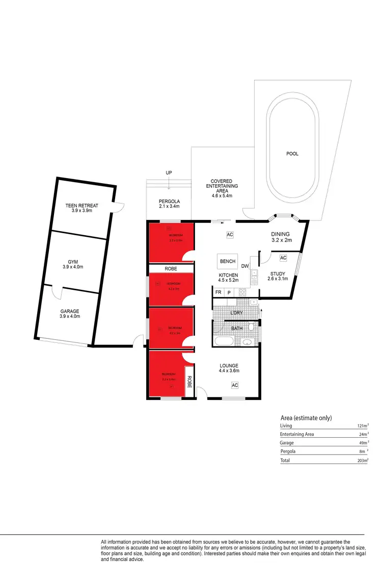 Floorplan of Homely house listing, 15 Pollard Court, Encounter Bay SA 5211