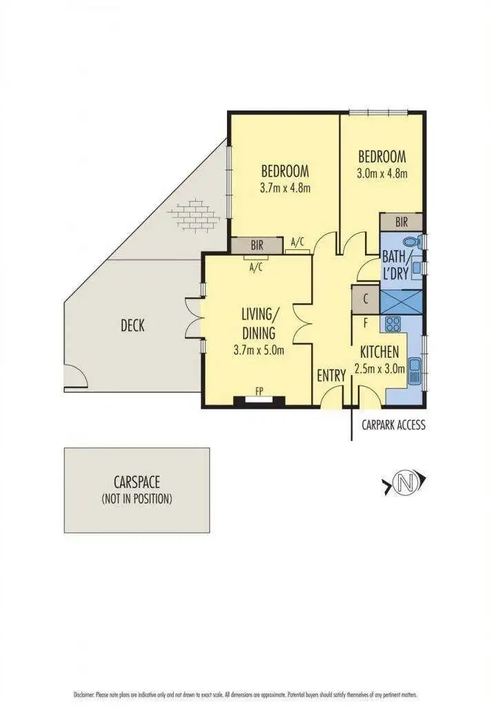 Floorplan of Homely unit listing, 3/62 Napier Crescent, Essendon VIC 3040