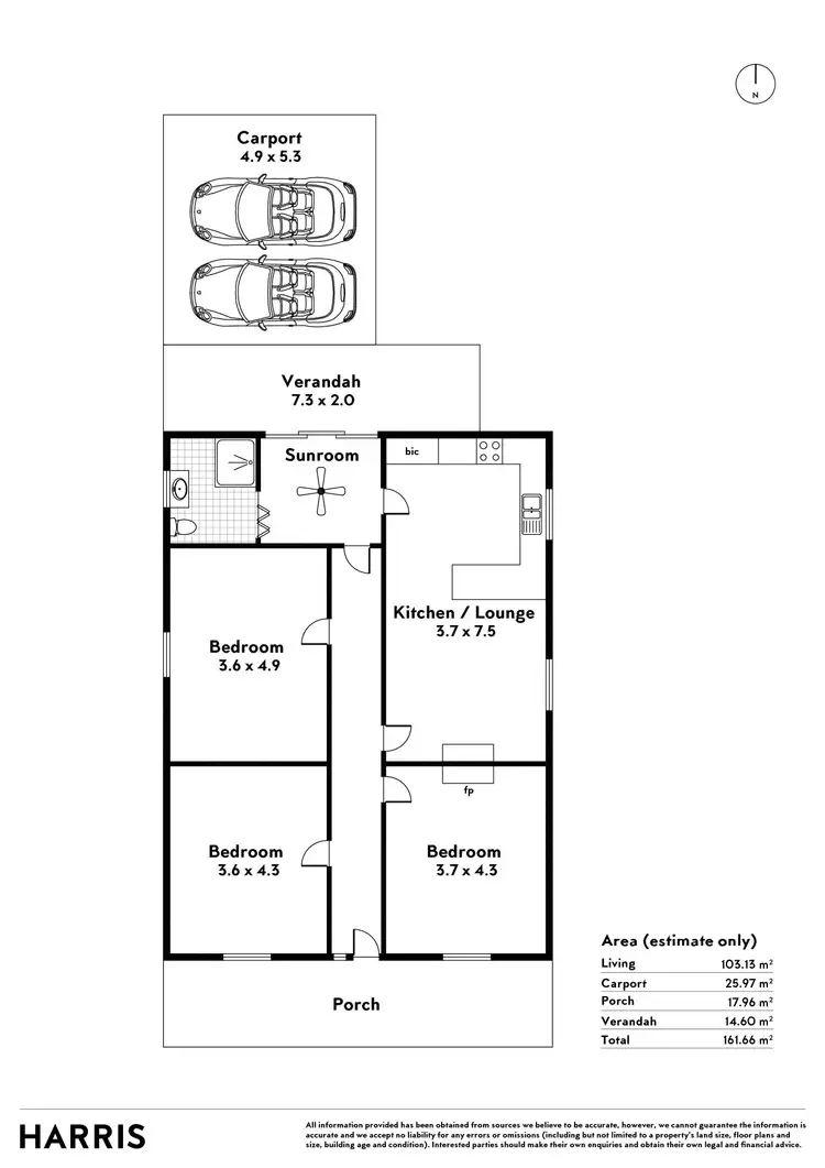 Floorplan of Homely house listing, 1/22 Cassie Street, Collinswood SA 5081