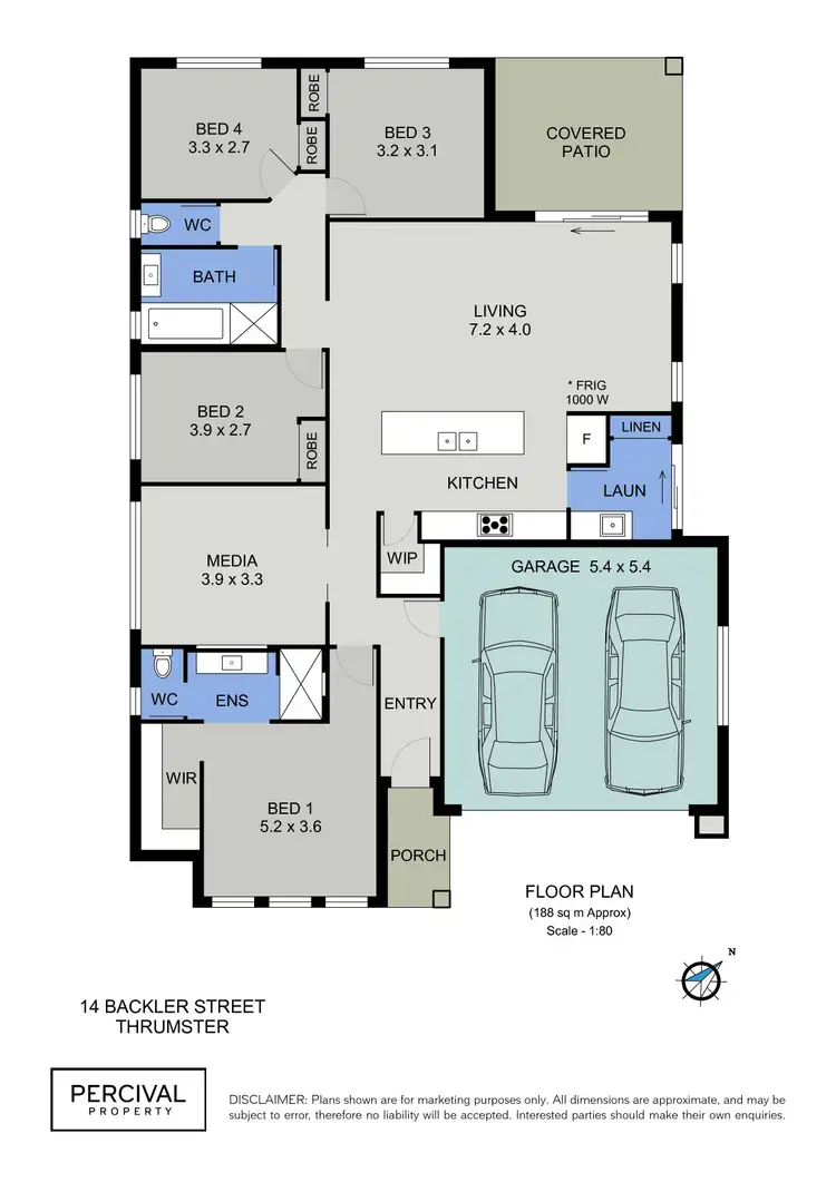 Floorplan of Homely house listing, 14 Backler Street, Thrumster NSW 2444