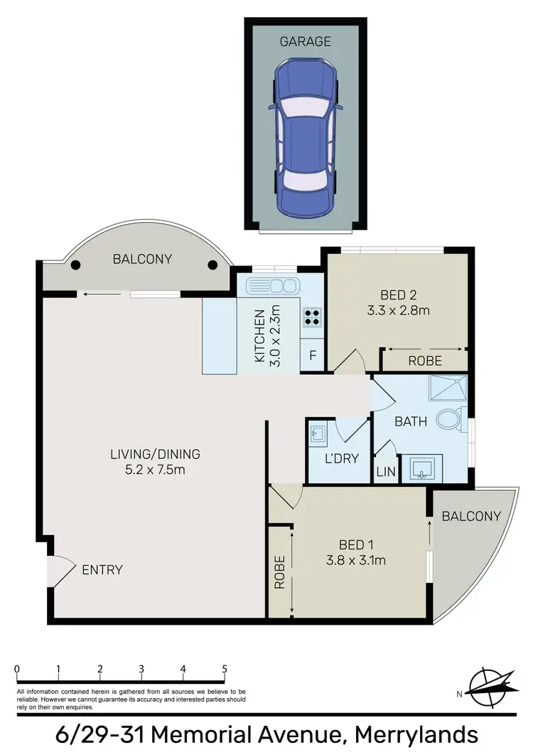 Floorplan of Homely unit listing, 6/29-31 Memorial Avenue, Merrylands NSW 2160