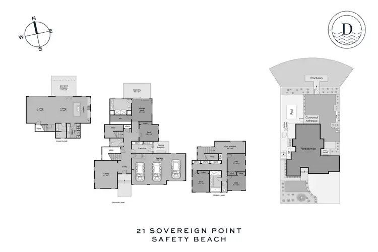 Floorplan of Homely house listing, 21 Sovereign Point, Safety Beach VIC 3936