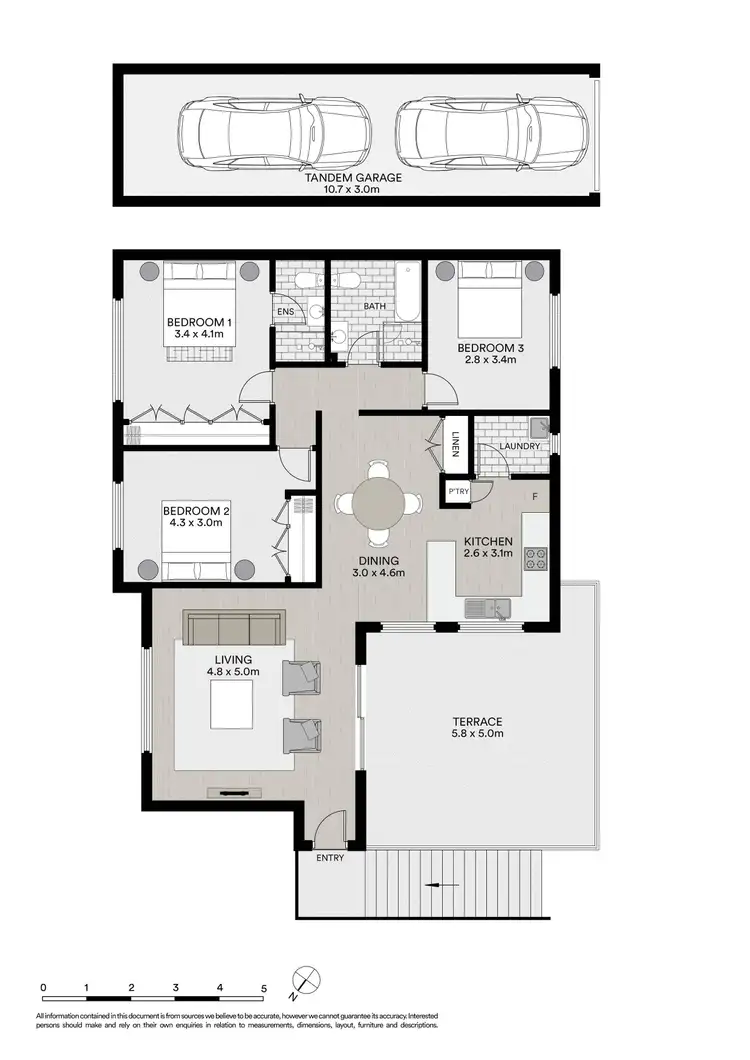 Floorplan of Homely townhouse listing, 6/11 Busaco Road, Marsfield NSW 2122