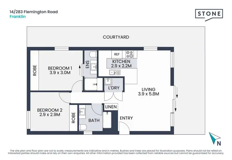 Floorplan of Homely apartment listing, 14/283 Flemington Road, Franklin ACT 2913
