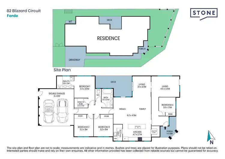 Floorplan of Homely house listing, 82 Blizzard Circuit, Forde ACT 2914