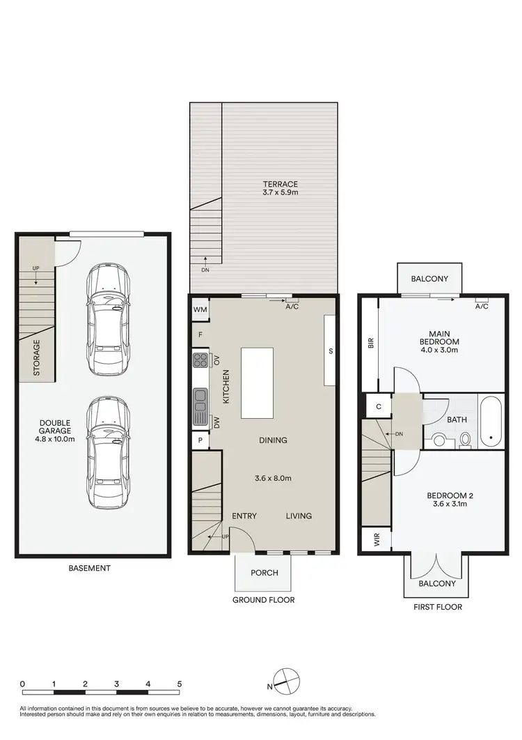 Floorplan of Homely townhouse listing, 7 Shady Mews, Clayton VIC 3168