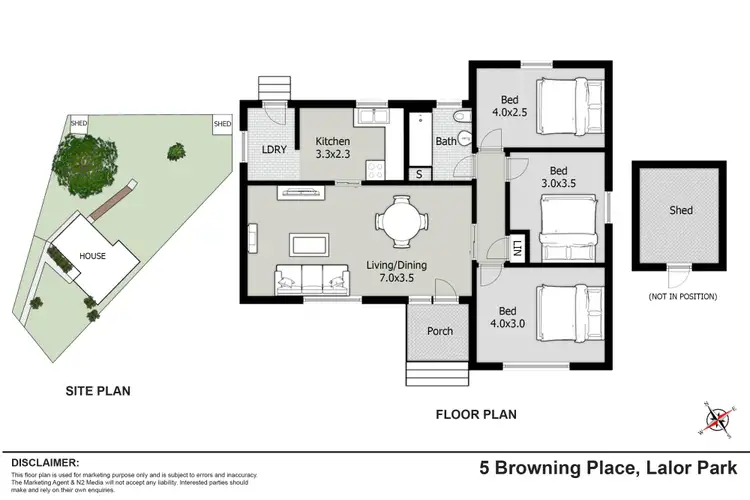 Floorplan of Homely house listing, 5 Browning Place, Lalor Park NSW 2147