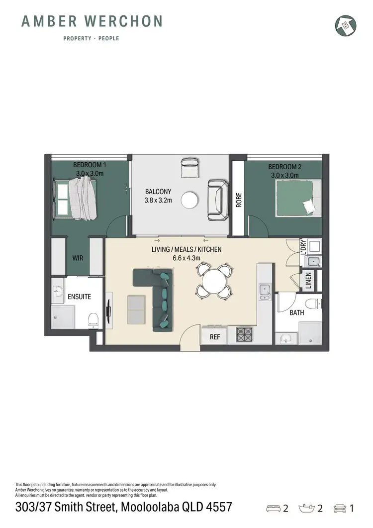 Floorplan of Homely unit listing, Level 3/303/37 Smith Street, Mooloolaba QLD 4557