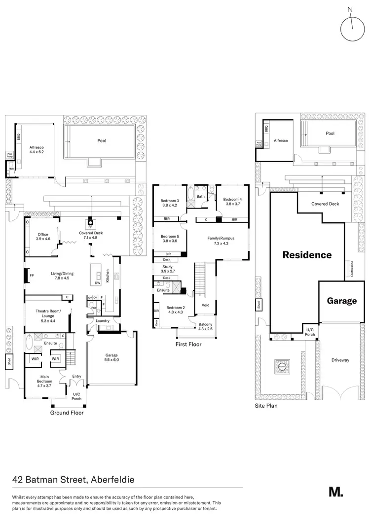 Floorplan of Homely house listing, 42 Batman Street, Aberfeldie VIC 3040