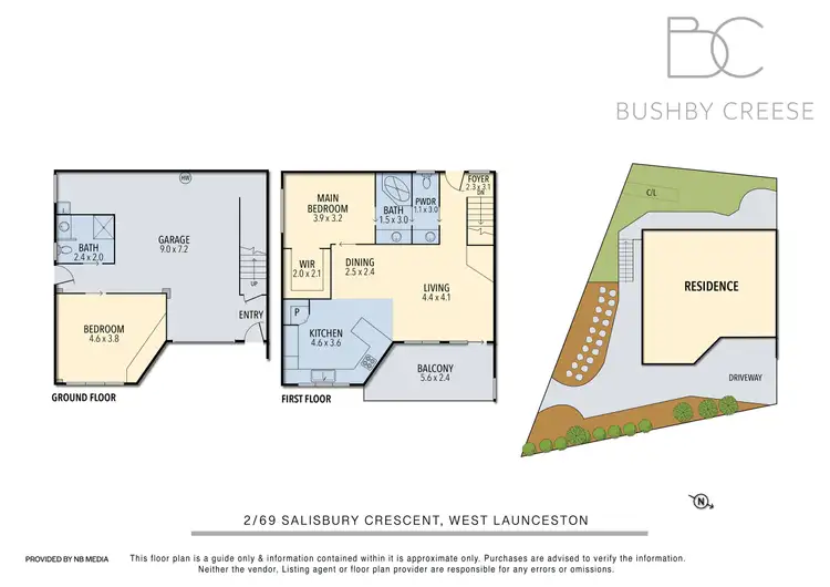 Floorplan of Homely unit listing, 2/69 Salisbury Crescent, West Launceston TAS 7250