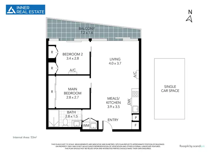 Floorplan of Homely apartment listing, 2604/35 Malcolm Street, South Yarra VIC 3141