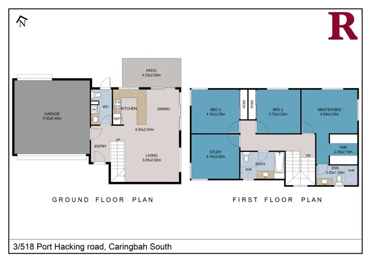 Floorplan of Homely townhouse listing, 3/518 Port Hacking Road, Caringbah South NSW 2229