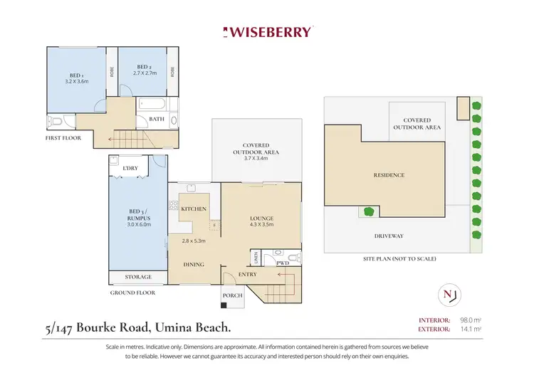 Floorplan of Homely townhouse listing, 5/147 Bourke Road, Umina Beach NSW 2257