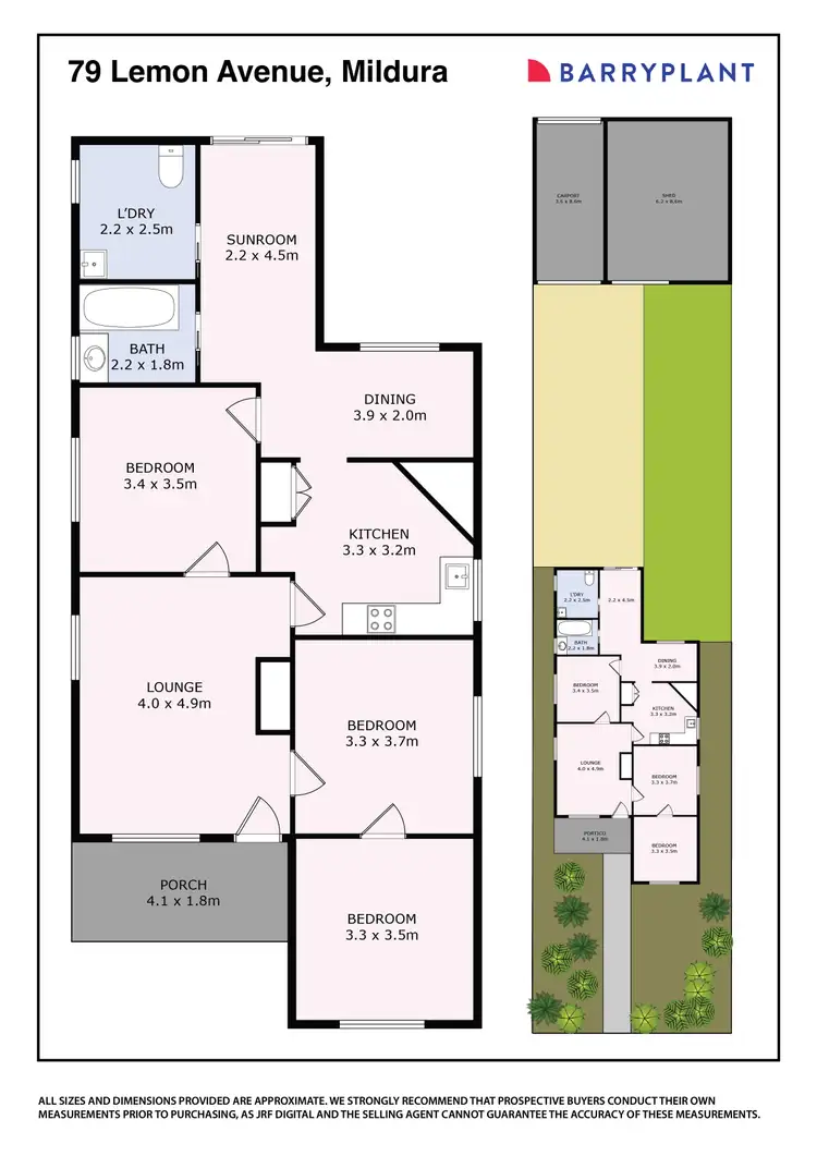 Floorplan of Homely house listing, 79 Lemon Avenue, Mildura VIC 3500