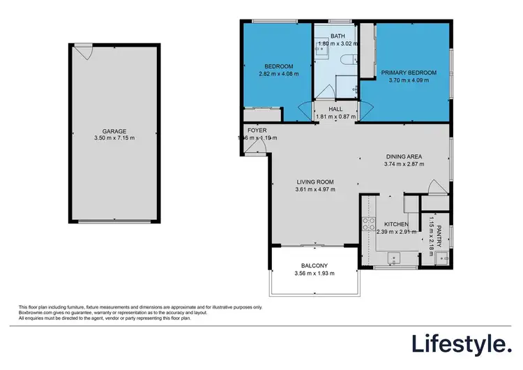 Floorplan of Homely unit listing, 6/12 Taree Street, Tuncurry NSW 2428