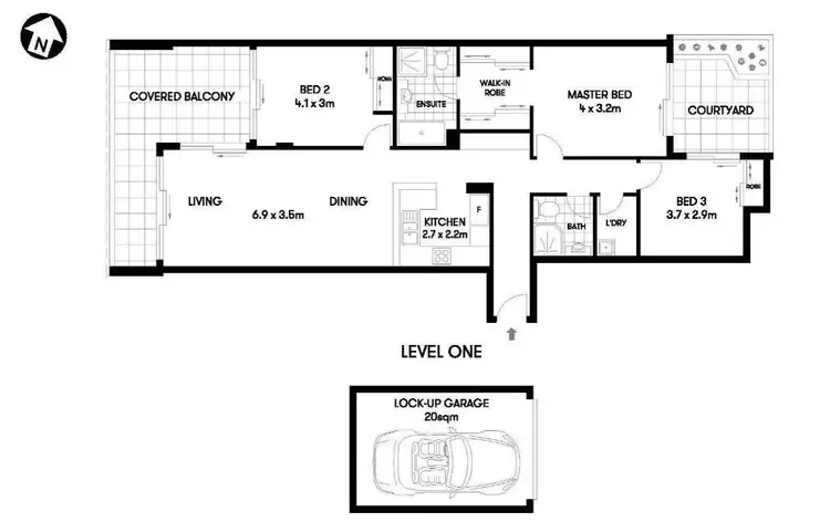 Floorplan of Homely unit listing, 101/31 Bertram Street, Chatswood NSW 2067
