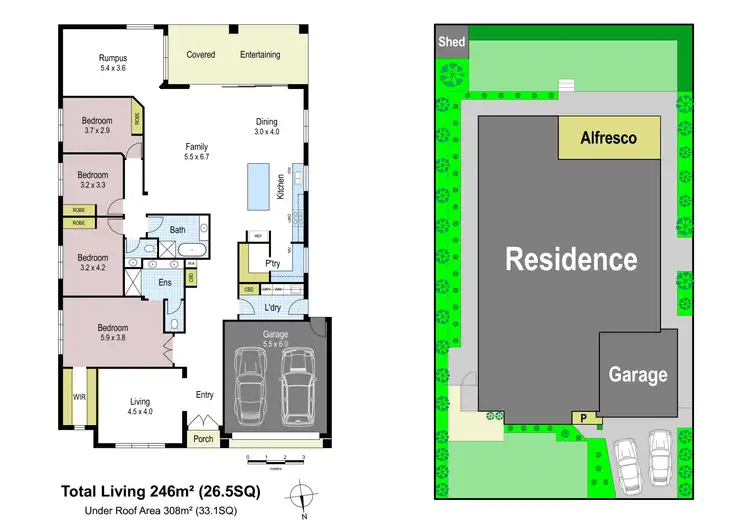 Floorplan of Homely house listing, 26 Silvertown Road, Drouin VIC 3818