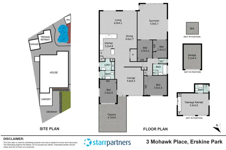 Floorplan of Homely house listing, 3 Mohawk Place, Erskine Park NSW 2759