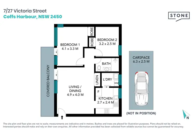Floorplan of Homely unit listing, 7/27 Victoria Street, Coffs Harbour NSW 2450