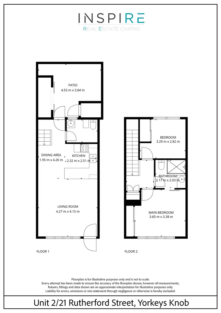 Floorplan of Homely unit listing, 2/21 Rutherford Street, Yorkeys Knob QLD 4878
