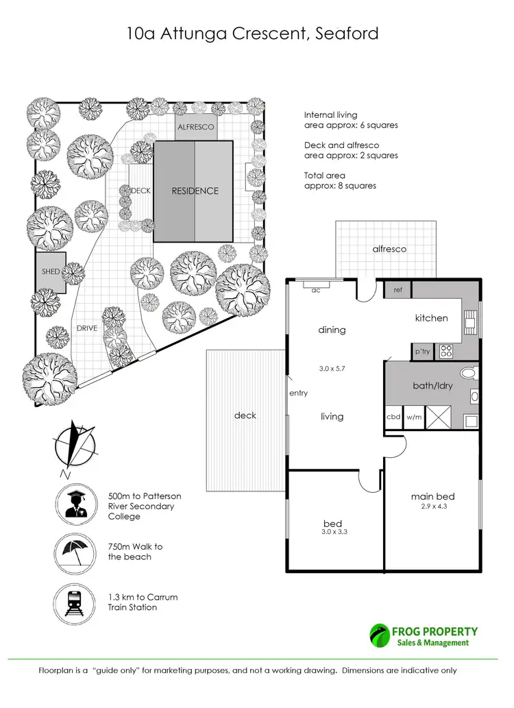 Floorplan of Homely house listing, 10a Attunga Crescent, Seaford VIC 3198