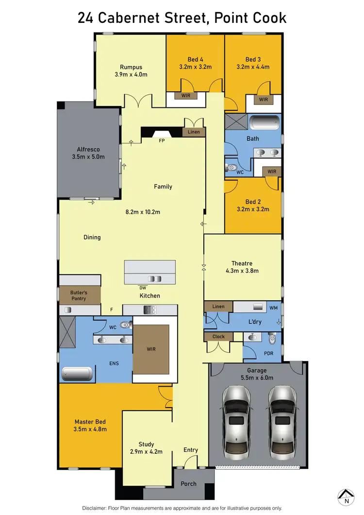 Floorplan of Homely house listing, 24 Cabernet Street, Point Cook VIC 3030
