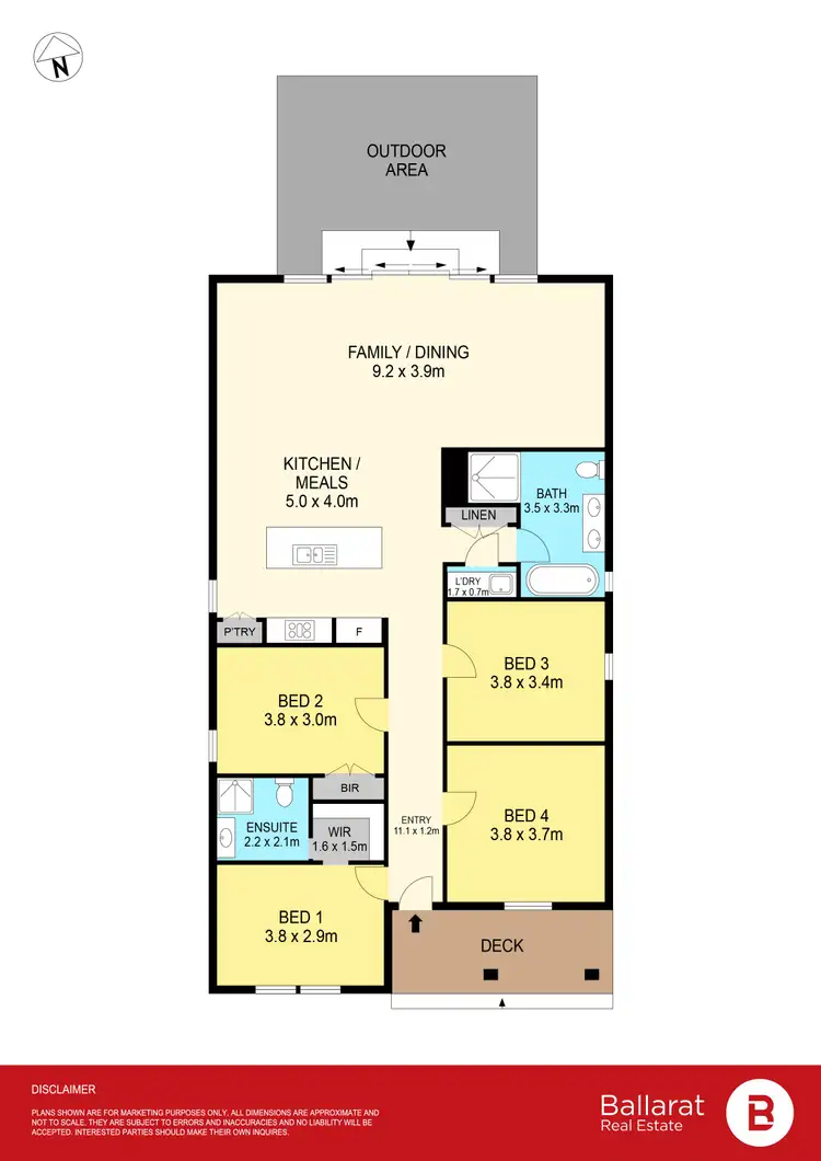 Floorplan of Homely house listing, 1022 Gregory Street, Lake Wendouree VIC 3350